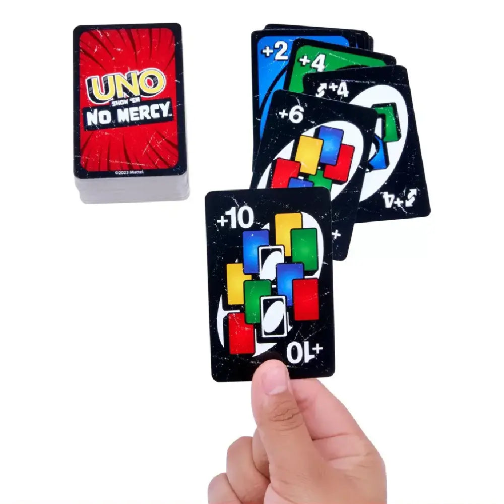 UNO All Wild, UNO Show ‘em No Mercy, UNO Dare Adults Only 3 Card Game Bundle thumbnail