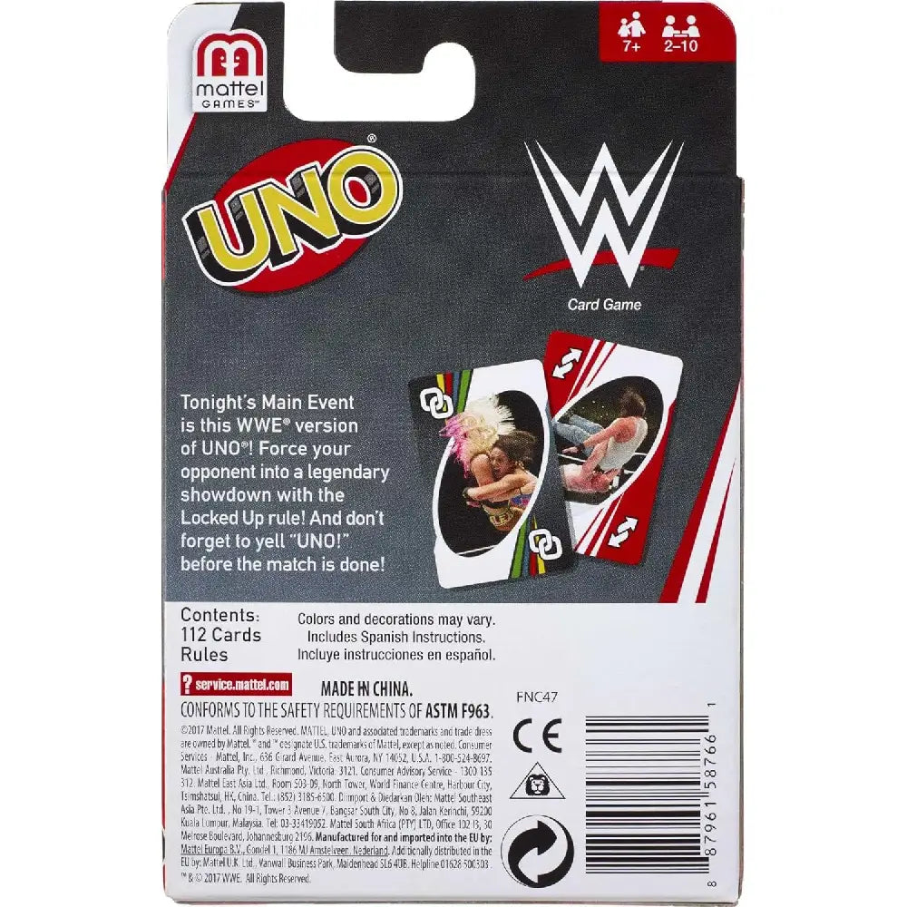 UNO Card Game Matching WWE Superstars FNC47 thumbnail