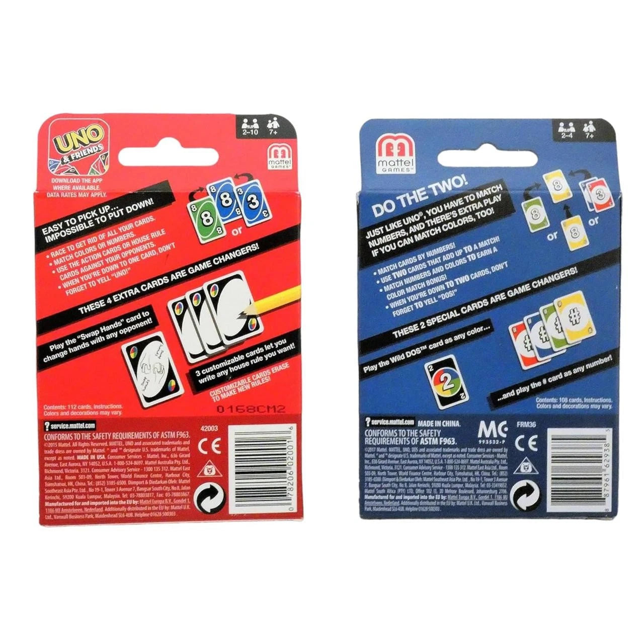 UNO & DOS Second Edition Card Games Bundle with Enhanced Rules, Updated Card Designs, and Classic Fast-Paced Gameplay for Kids, Adults, Families & Game Night Fun thumbnail