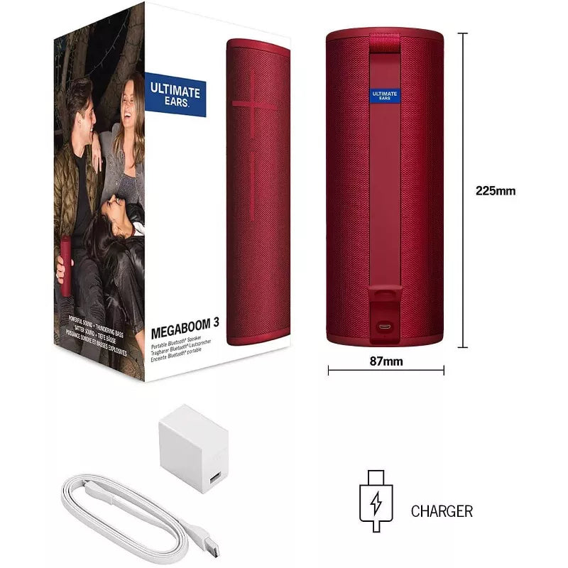 Ultimate Ears MEGABOOM 3 Portable Wireless Bluetooth Speaker Powerful Sound + Thundering Bass, Waterproof, thumbnail