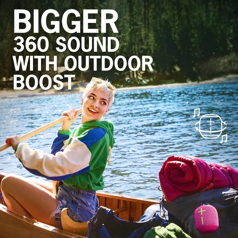 Ultimate Ears WONDERBOOM 3, Small Portable Wireless Bluetooth Speaker, Big Bass 360-Degree Sound for Outdoors, Waterproof thumbnail