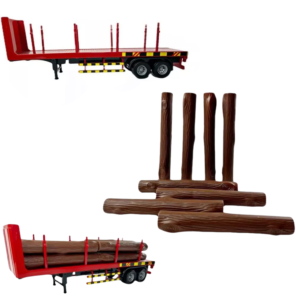 Big Toy Truck Big Rig Heavy Duty Tractor Trailer Transport Series Lumber Truck Tractor Trailer. The perfect gift for young car enthusiasts, this toy truck is a must-have for every child's collection.  BD-32418 thumbnail