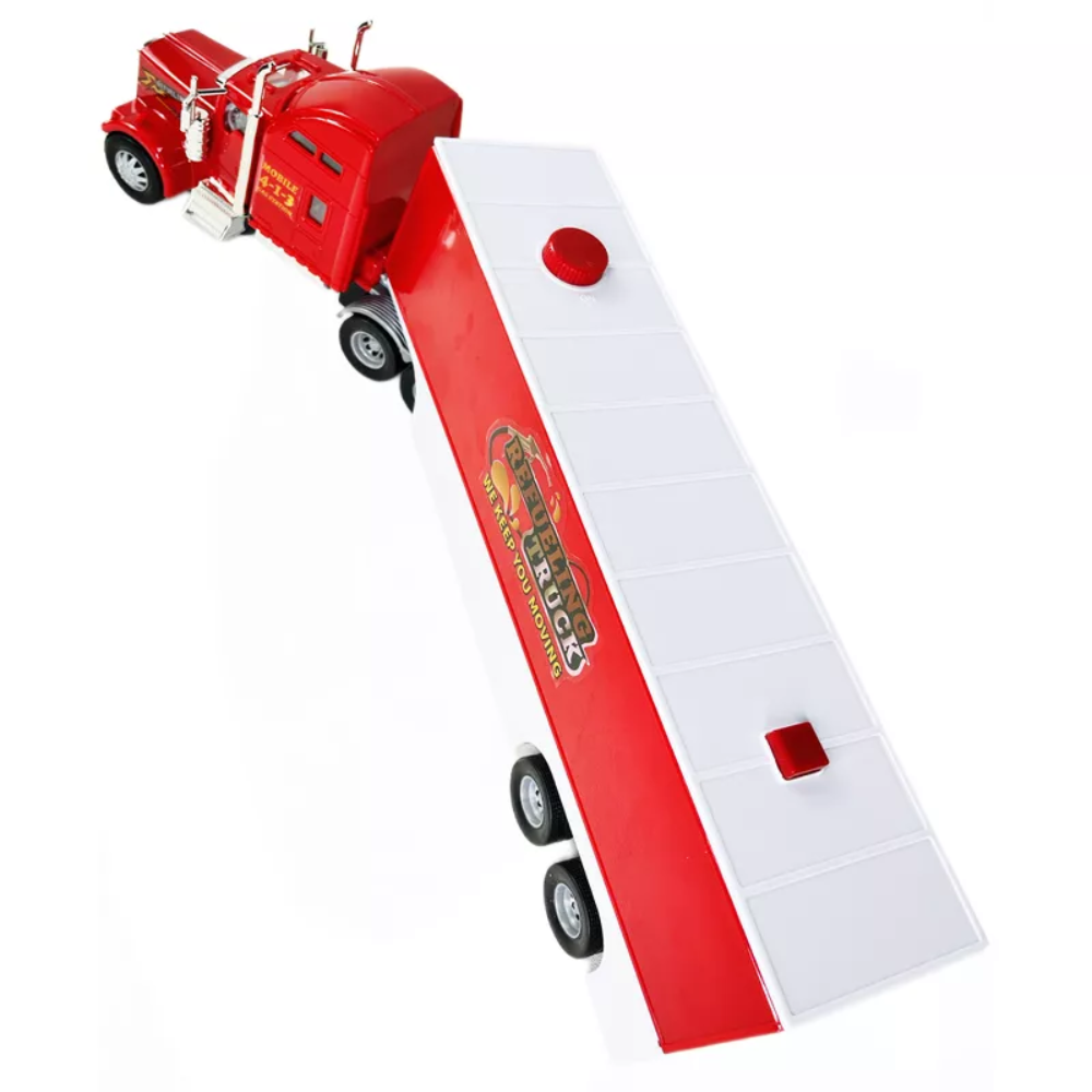 Big Daddy - Pop_Open Playset Gas Station Big Rig Semi Toy Truck & Mini Race Play Cars. Uncover the innovative pop-open design of the Big Daddy Big Rig Semi Toy Truck. BD-32417 thumbnail