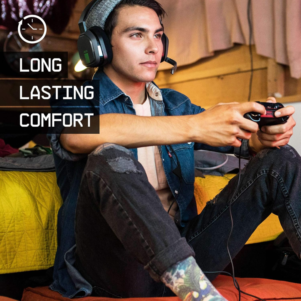 ASTRO Gaming A10 Wired Gaming Headset,  Black/Green 939-001510 thumbnail
