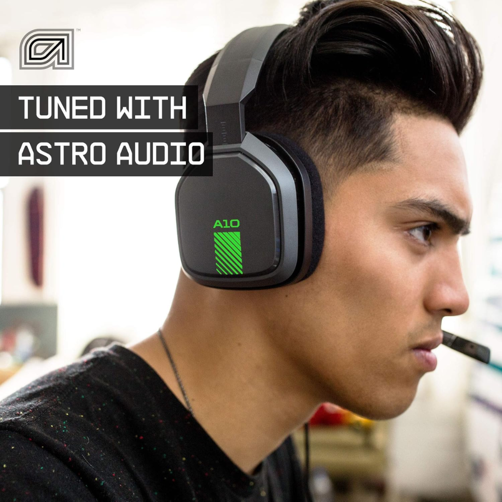 ASTRO Gaming A10 Wired Gaming Headset,  Black/Green 939-001510 thumbnail