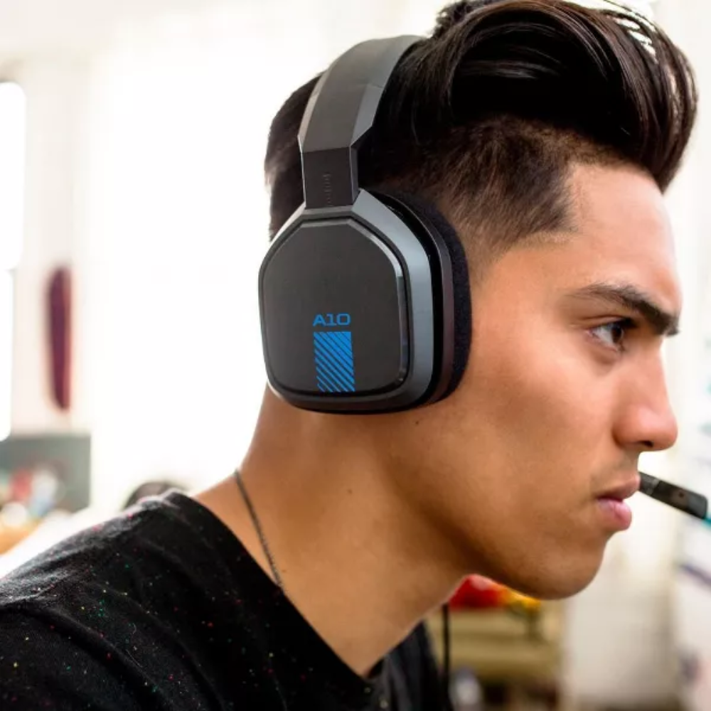 ASTRO Gaming A10 Wired Gaming Headset PlayStation  Black/Blue. Built to outlast your gaming sessions, the A10 Headset combines durable construction with extended comfort, allowing you to play longer without interruptions. 939-001509 thumbnail