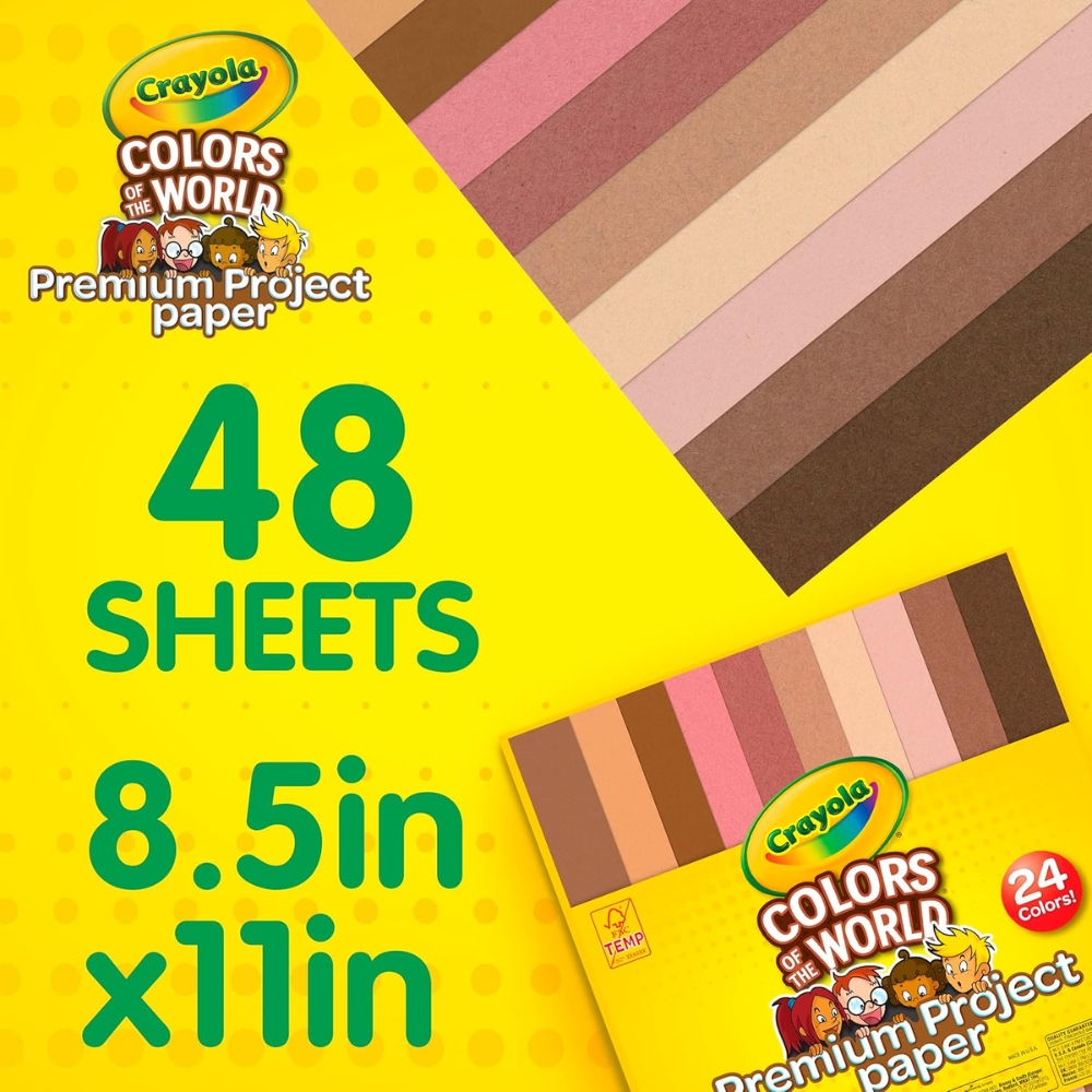 Crayola Construction Paper in Colors of The World 99-0091 thumbnail