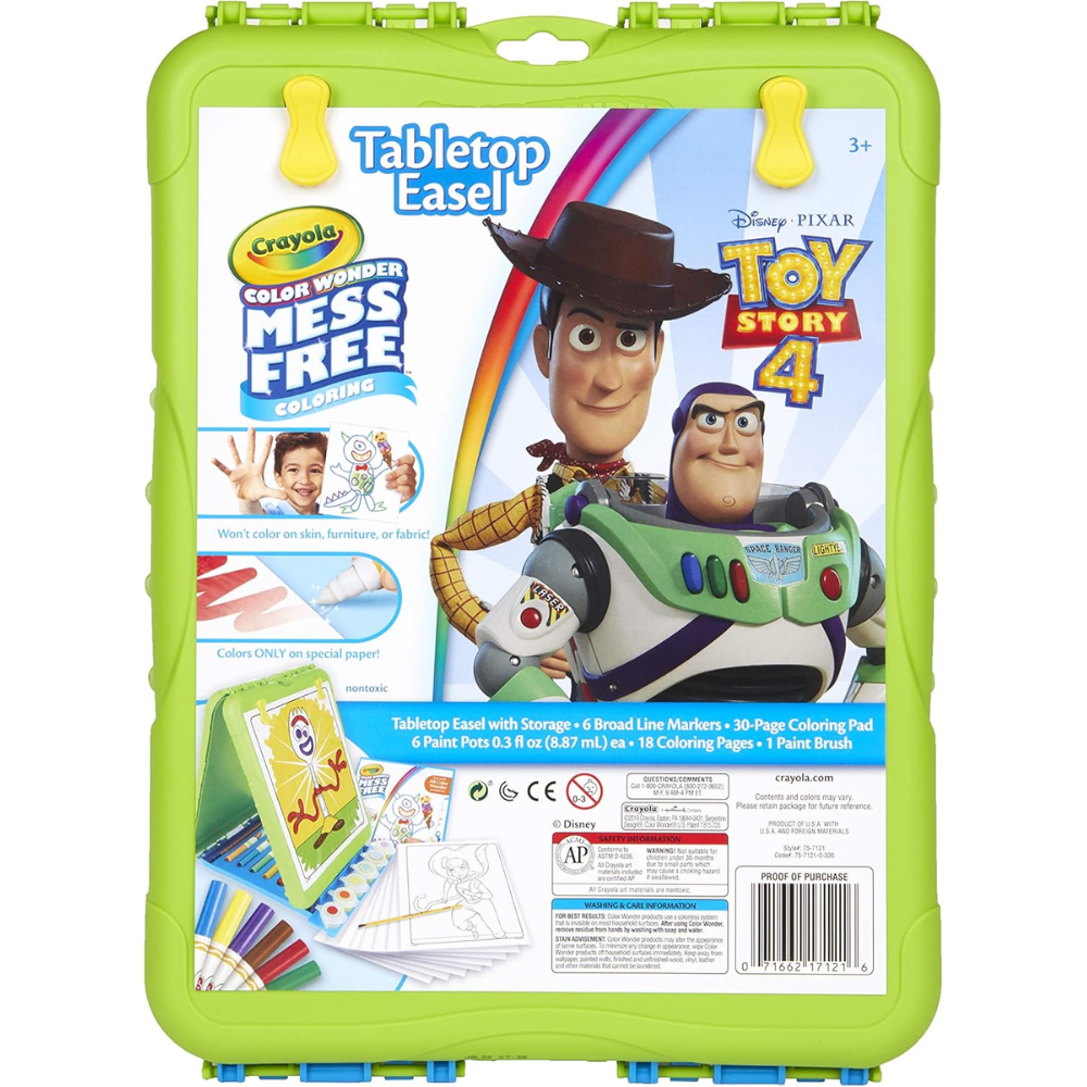 Crayola Color Wonder Toy Story 4 61 Piece Easel Set 75-7121 thumbnail