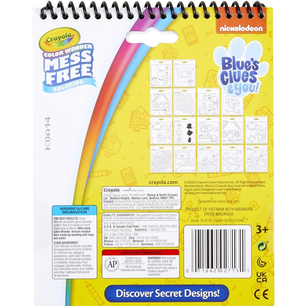 Crayola Blues Clues Color Wonder Activity Pad 75-2713 thumbnail
