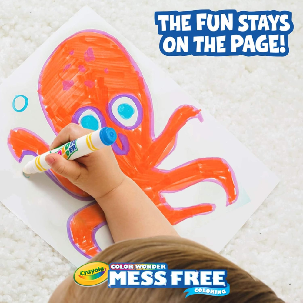 Crayola color wonder mess free coloring 10 classic markers 75-2471 thumbnail
