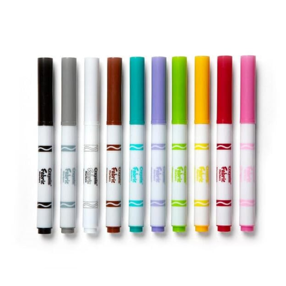 CRAYOLA  FABRIC MARKER SET FINE LINE MARKERS 58-8626 thumbnail