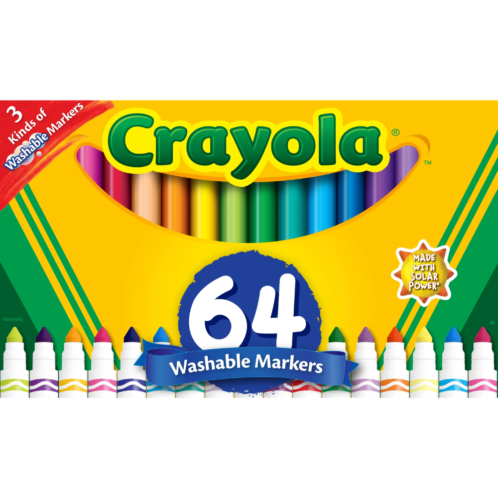 Crayola Washable Marker Set 64ct 58-8180 thumbnail