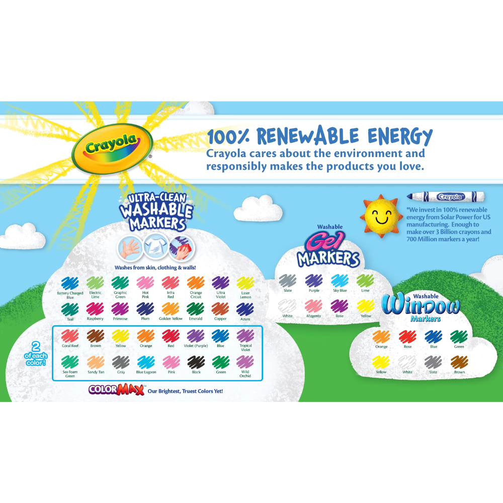Crayola Washable Marker Set 64ct 58-8180 thumbnail