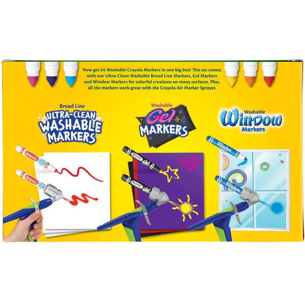Crayola Washable Marker Set 64ct 58-8180 thumbnail