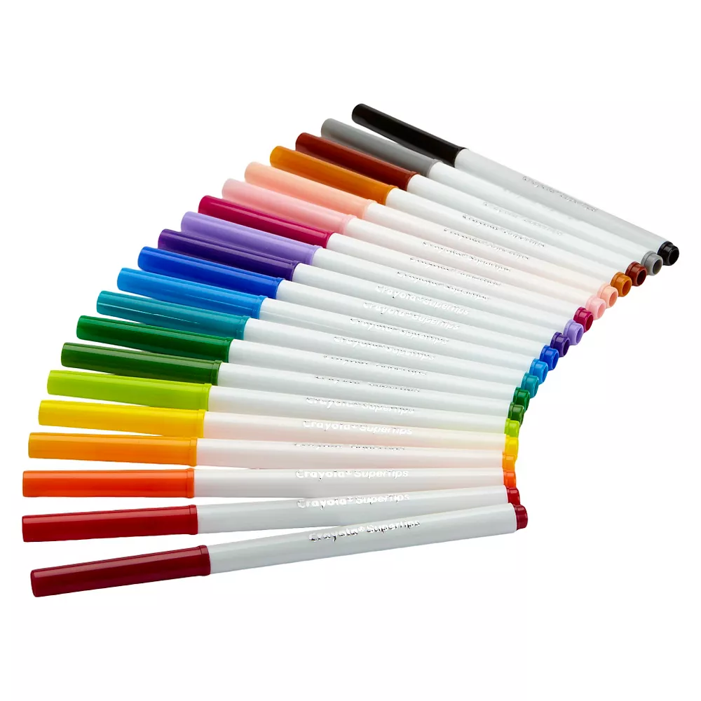 Crayola Super Tips Washable Markers 20 Count  58-8106 thumbnail