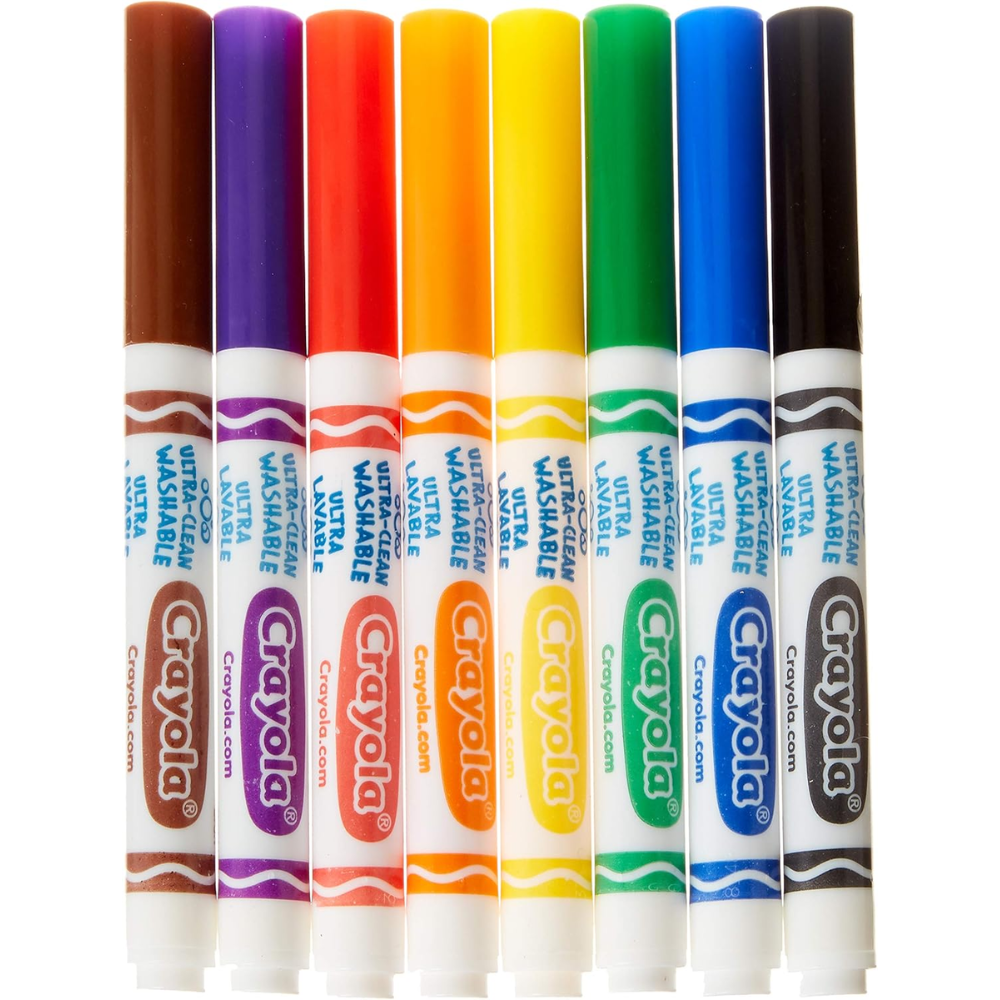 Crayola 8 Count Washable Bright Markers 58-7819 thumbnail