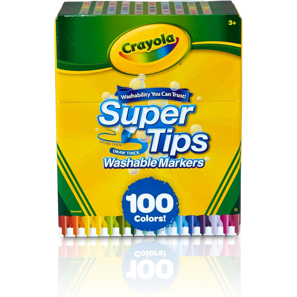 Crayola Super Tips Marker Set 100ct 58-5100 thumbnail