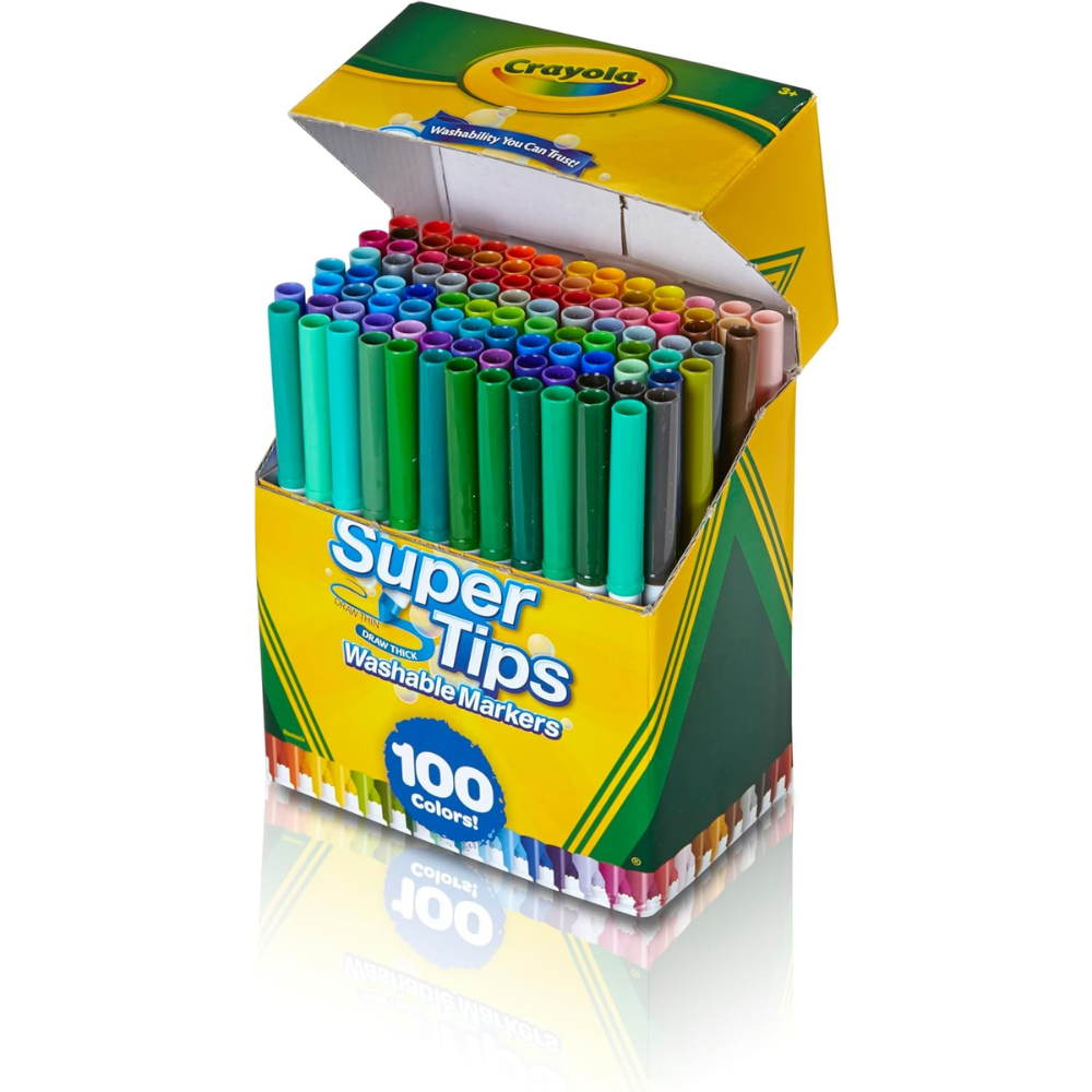 Crayola Super Tips Marker Set 100ct 58-5100 thumbnail