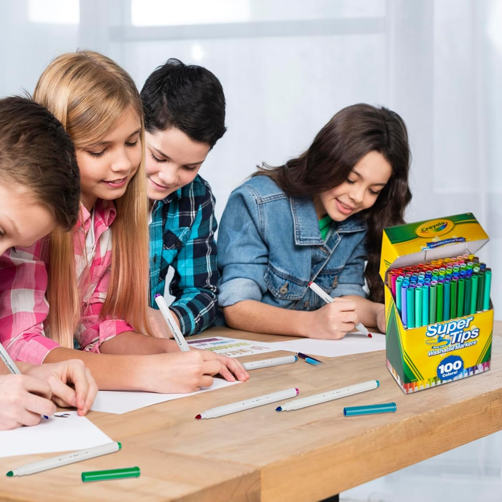 Crayola Super Tips Marker Set 100ct 58-5100 thumbnail