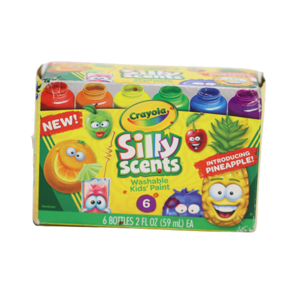 Crayola Silly Scents Washable Kids Paint Scented Paint 6Count 54-2392 thumbnail