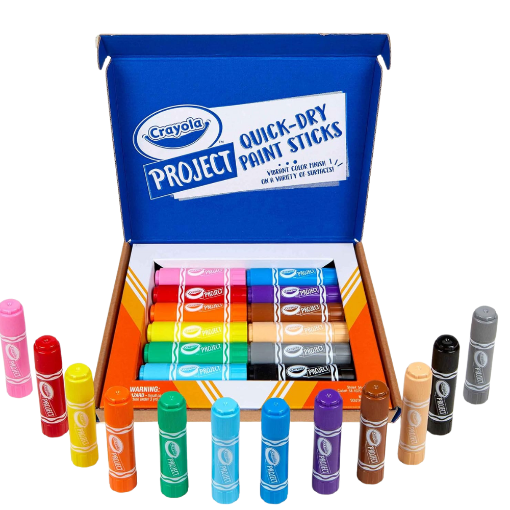 Crayola Quick Dry Paint Sticks  Paint Set  12 Count 54-1075 thumbnail