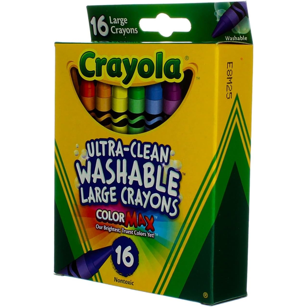Crayola UltraClean Crayons Large Washable 16ct 52-3281 thumbnail