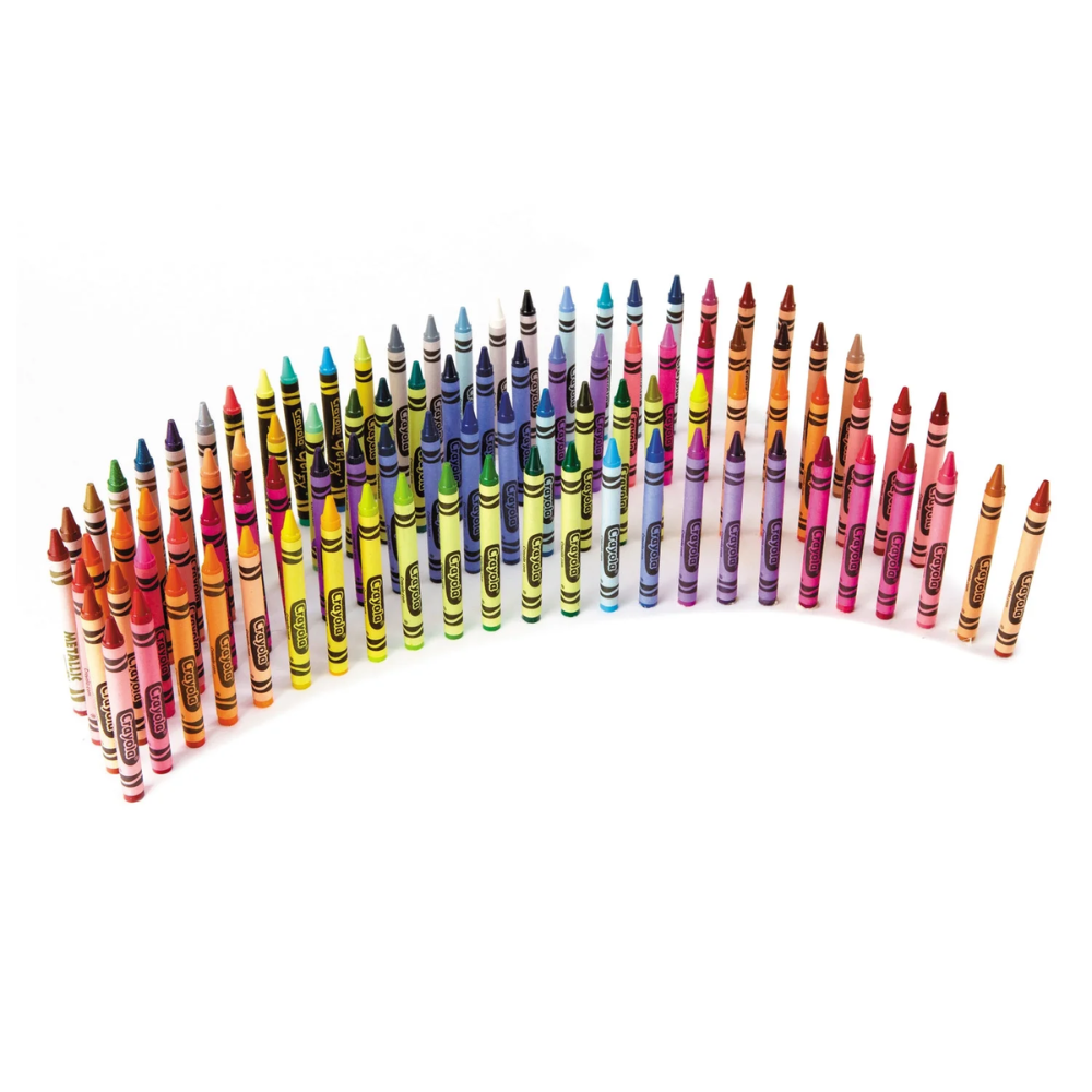 Crayola Crayons Art 96 ct Long-Lasting Colours Built-in Sharpener. This Crayola Crayon box offers a world of colorful creativity, featuring 96 vivid shades in signature Crayola colors. 52-0096 thumbnail
