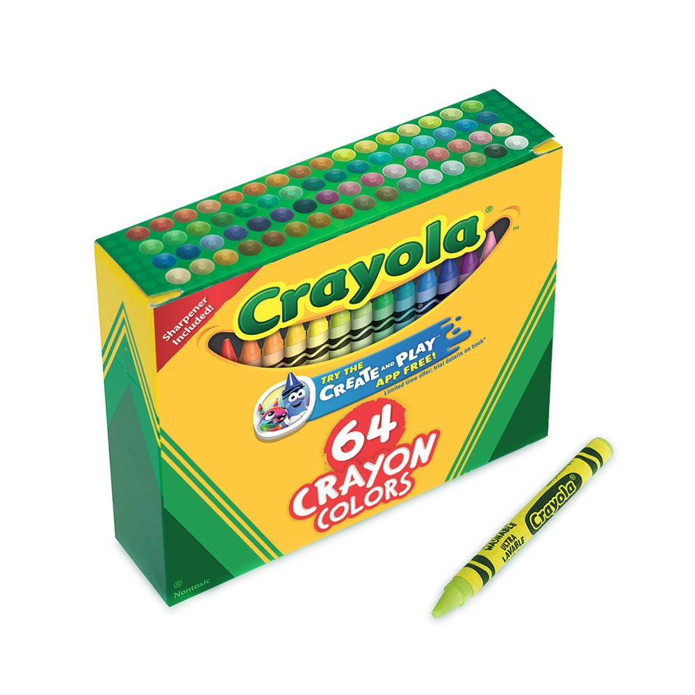 Crayola Crayons 64 Count 52-0064 thumbnail