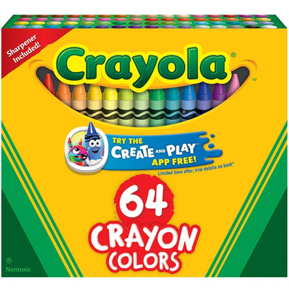 Crayola Crayons 64 Count 52-0064 thumbnail