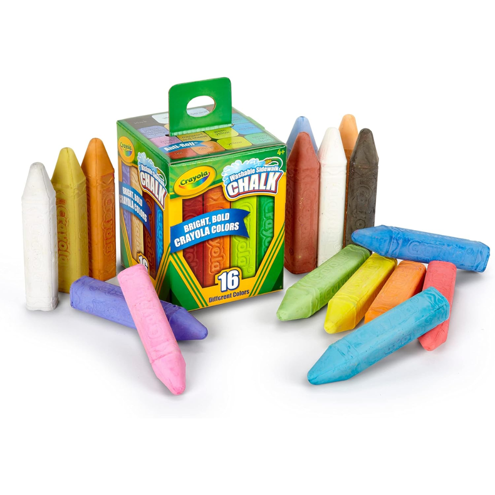 Crayola Sidewalk Chalk, Bucket of 16 51-2016 thumbnail