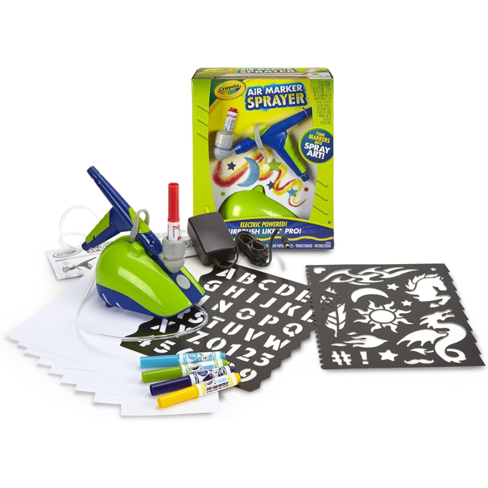 Crayola Air Marker Sprayer Airbrush Kit 04-6806 thumbnail