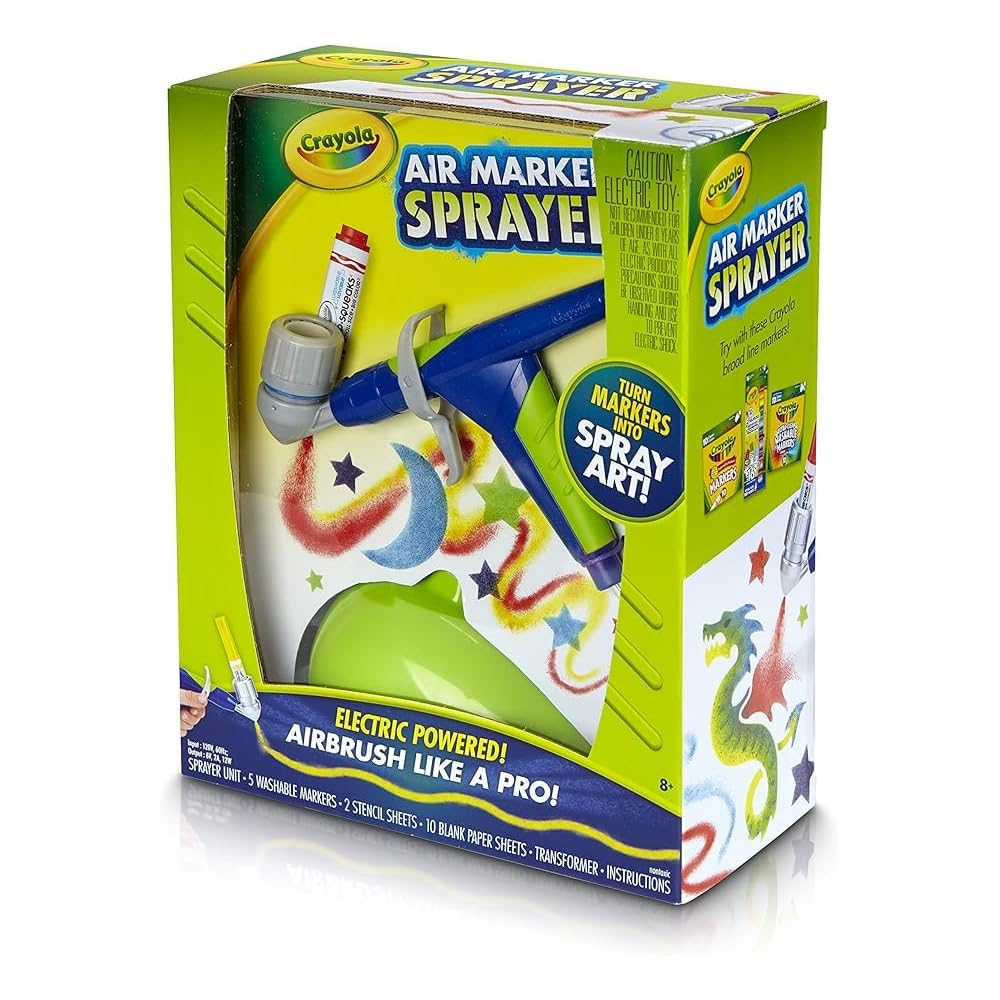 Crayola Air Marker Sprayer Airbrush Kit 04-6806 thumbnail