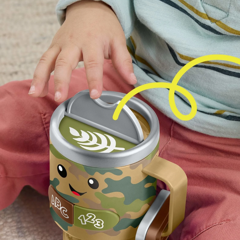 Fisher-Price Laugh & Learn Wake up & Learn Coffee Camo Mug Baby & Toddler Toy. Your little one can kick off playtime by making their own 