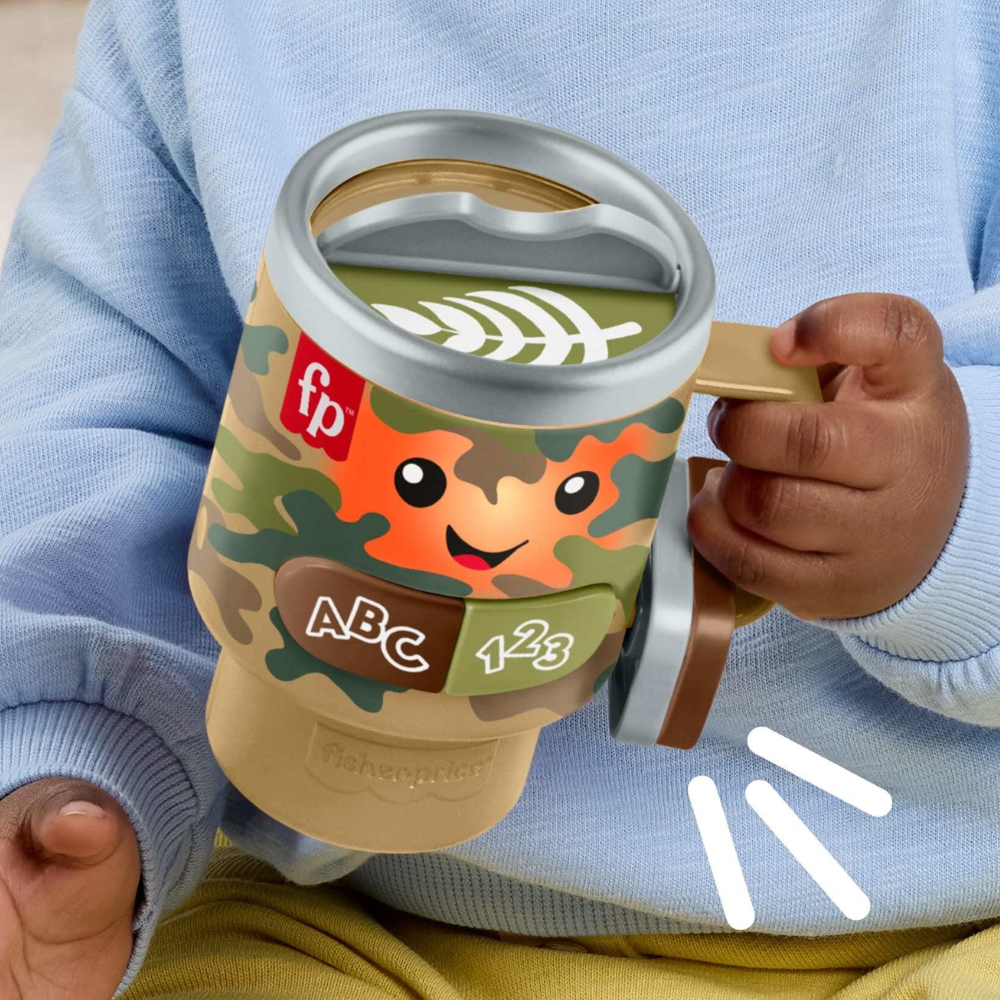 Fisher-Price Laugh & Learn Wake up & Learn Coffee Camo Mug Baby & Toddler Toy. Your little one can kick off playtime by making their own 