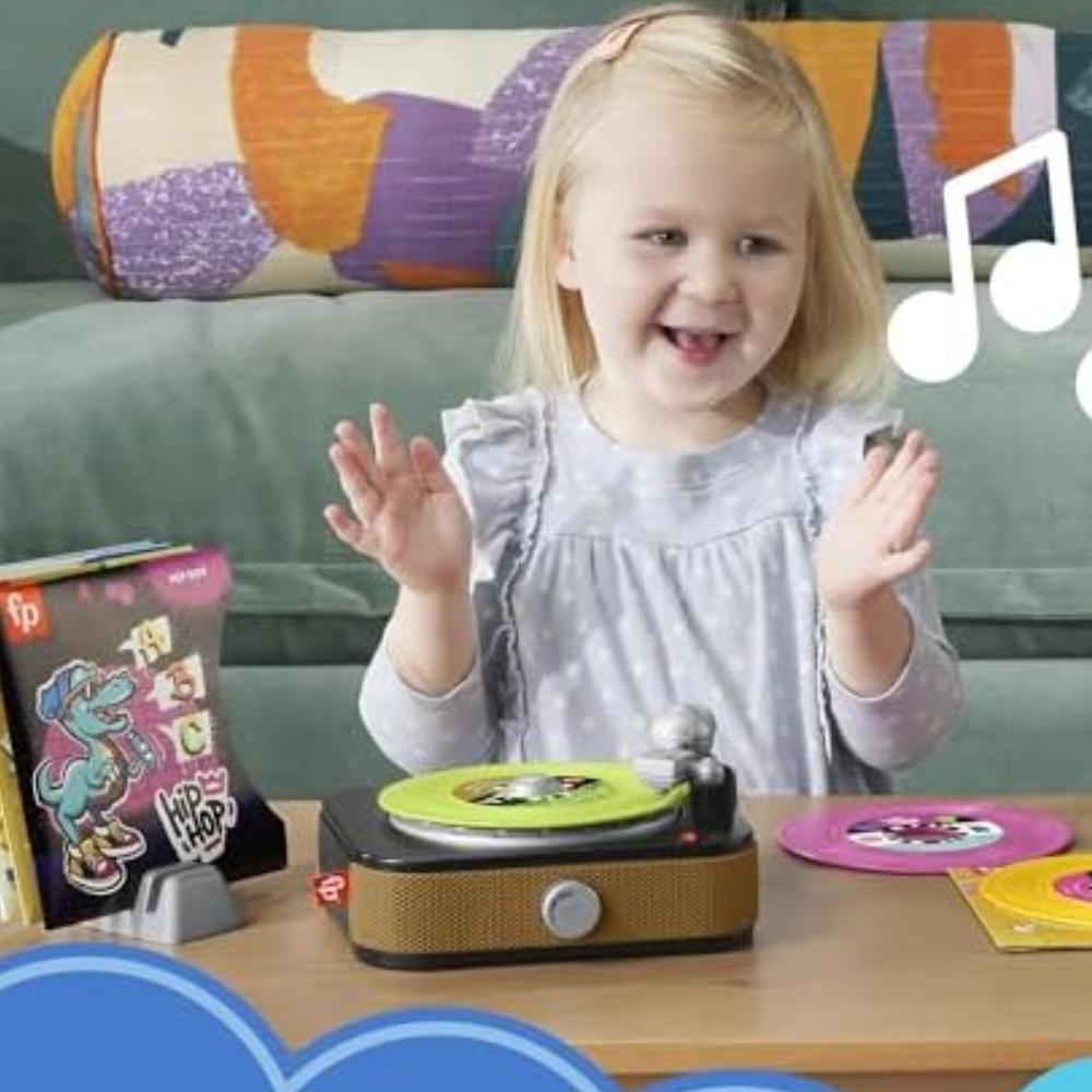 Fisher-Price Musical Toy, Rockin’ Record Player HXX58 thumbnail