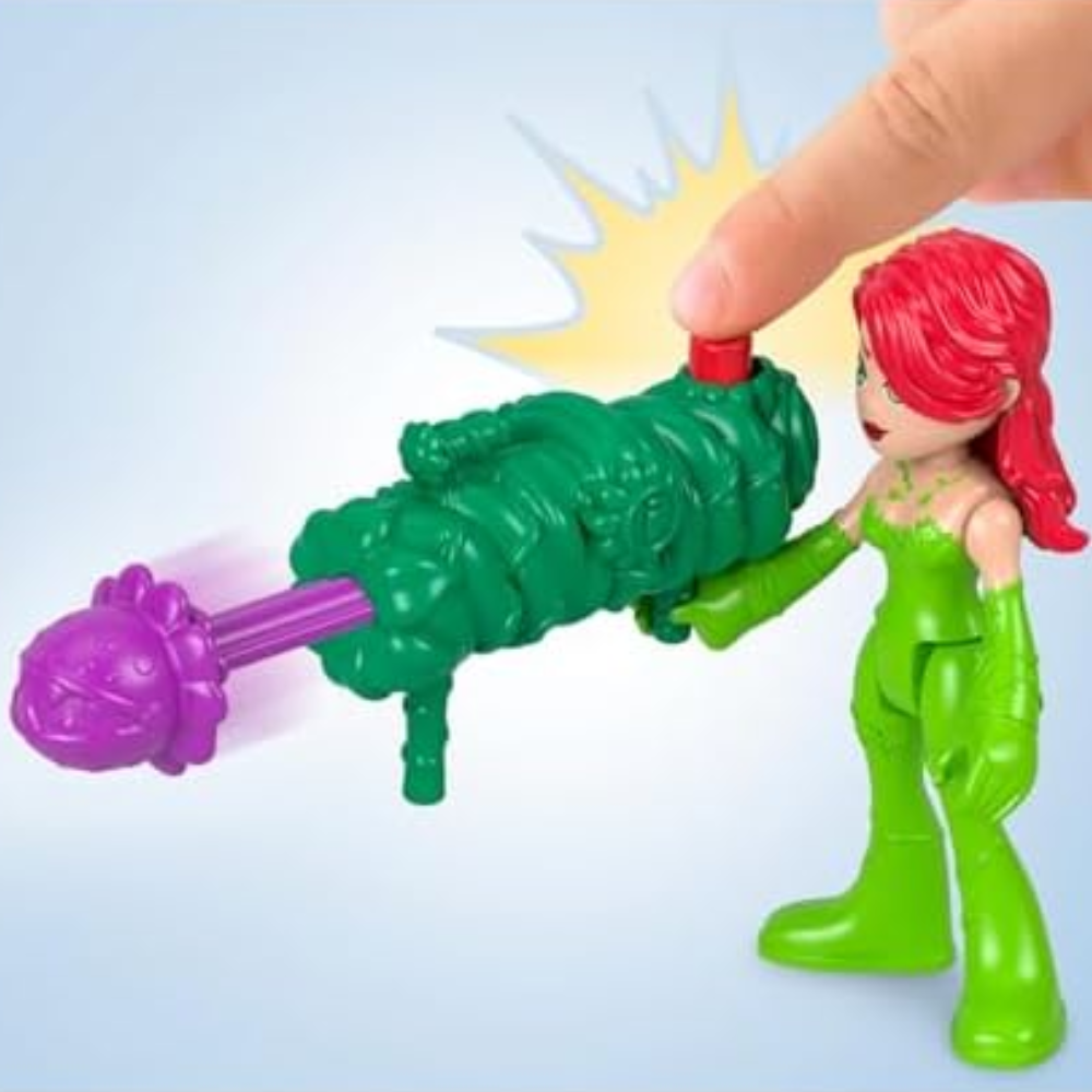 Fisher-Price Imaginext DC Super Friends Toys Rivals Figure Set with Wonder Woman Harley Quinn & Poison Ivy thumbnail
