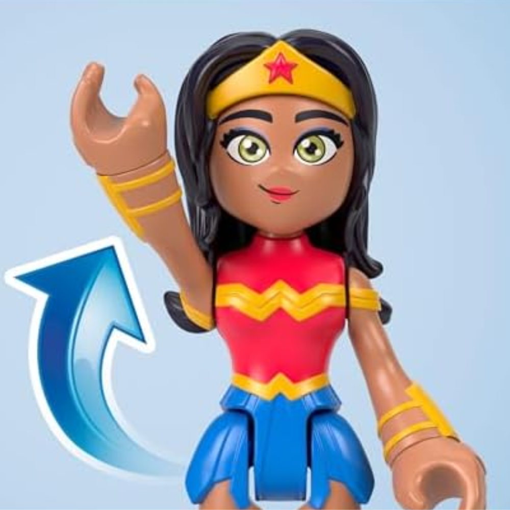 Fisher-Price Imaginext DC Super Friends Toys Rivals Figure Set with Wonder Woman Harley Quinn & Poison Ivy thumbnail