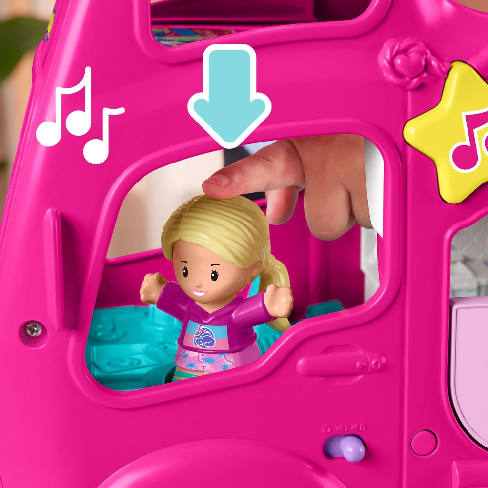 Fisher-Price Little People Toddler Toy Barbie Little Dreamcamper RV Playset thumbnail