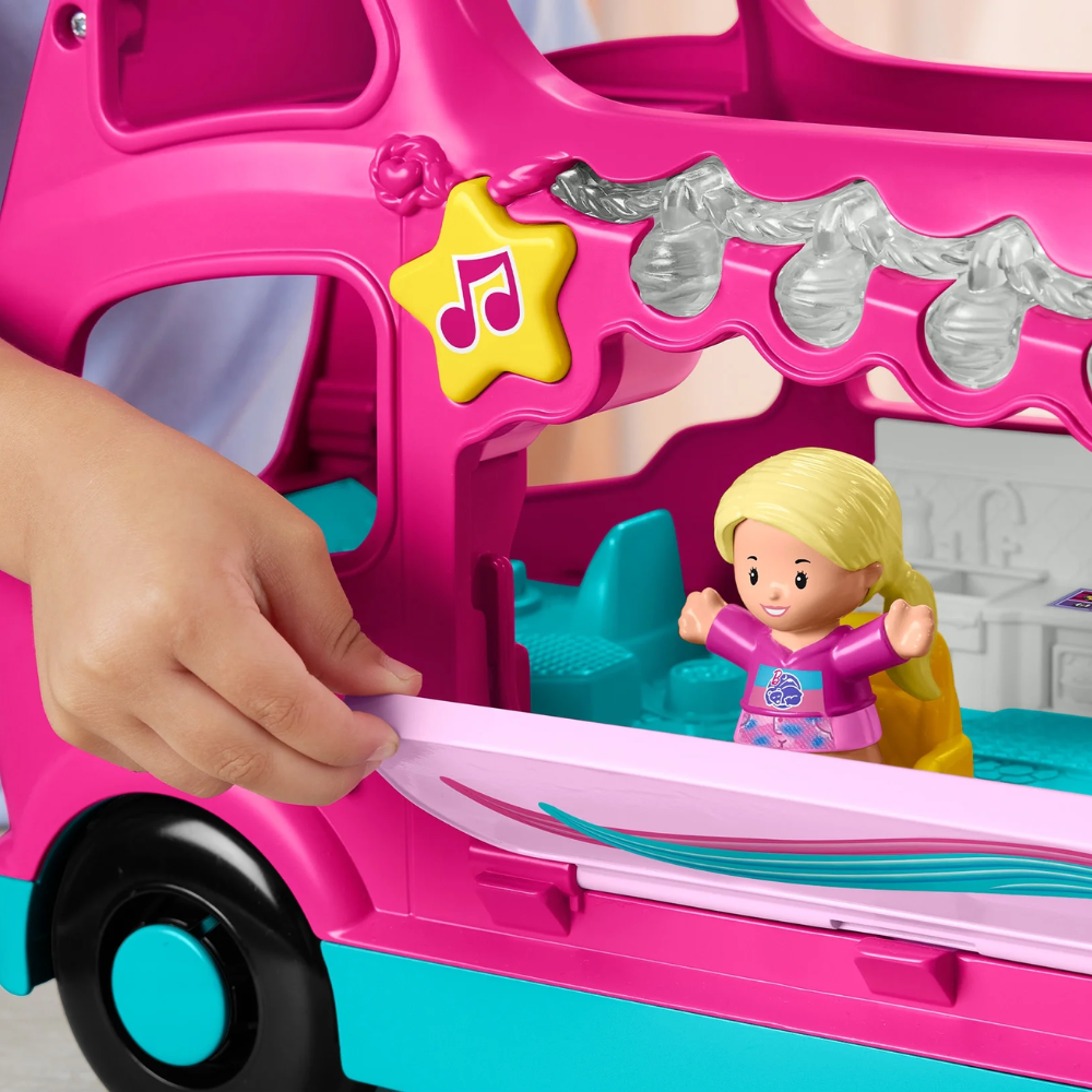 Fisher-Price Little People Toddler Toy Barbie Little Dreamcamper RV Playset thumbnail