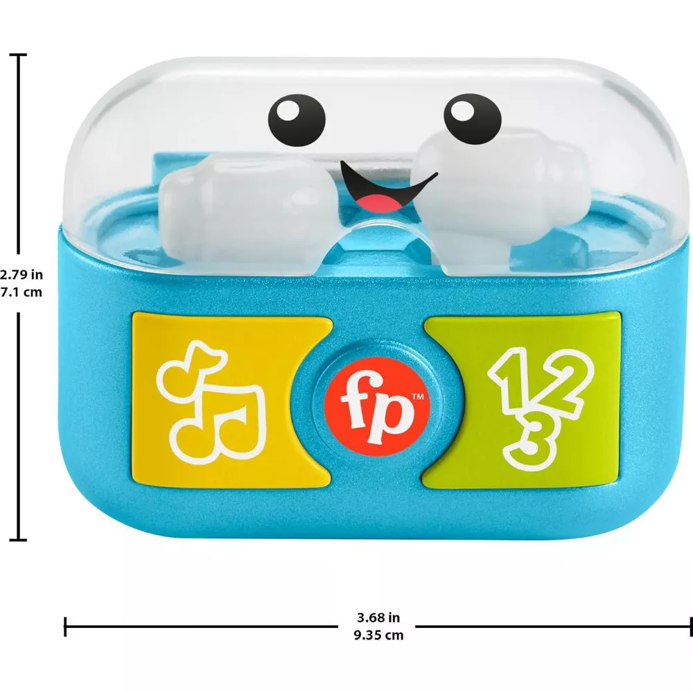 Fisher-Price Baby & Toddler Toy Laugh & Learn Play Along Ear Buds. The earbuds captivate toddlers with music and sounds that foster language development, offering both fun and educational value during playtime. HVV66 thumbnail
