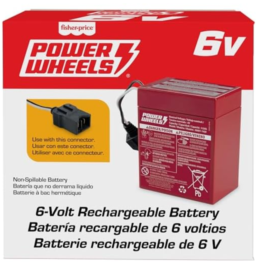 Power Wheels 6-Volt Red Rechargeable Replacement Battery HTR14 thumbnail