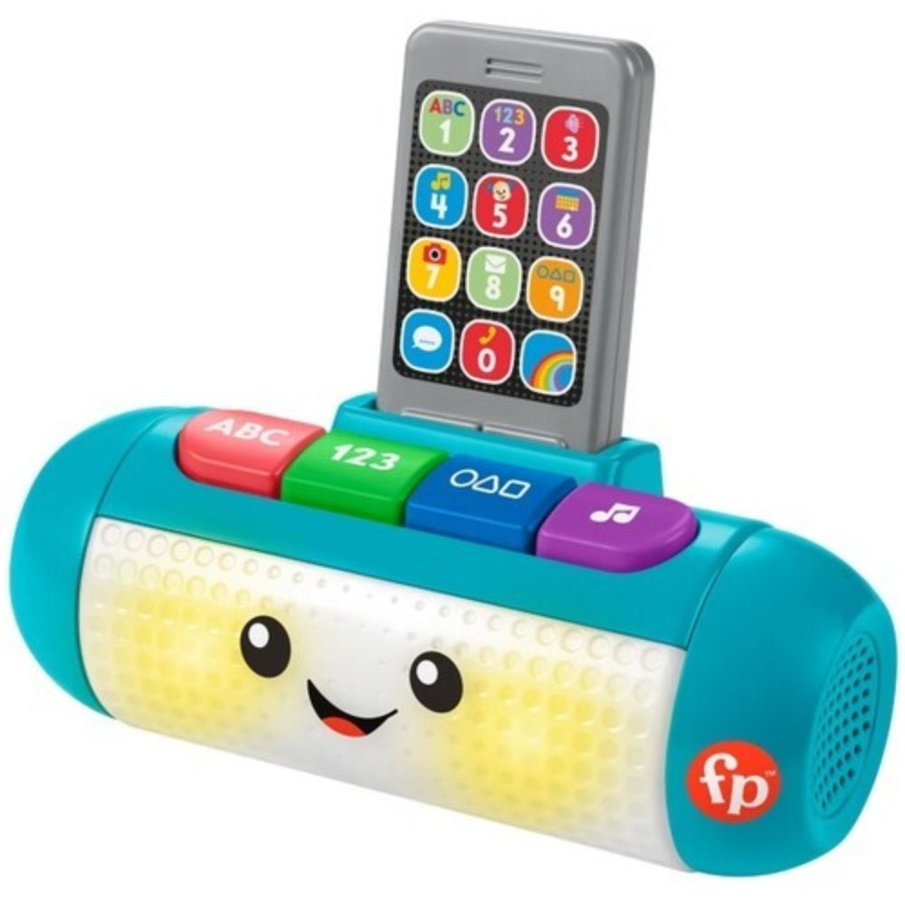 Fisher-Price Laugh & Learn Light Up Learning Speaker Electronic Baby Toy. Start the fun and learning with the Laugh & Learn® Light Up Learning Speaker musical toy from Fisher-Price®. HRJ06 thumbnail