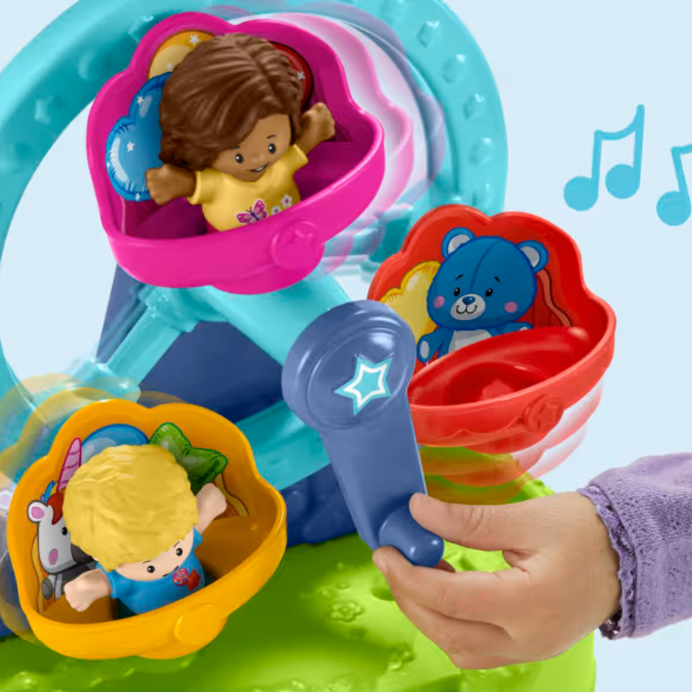 Fisher-Price Little People Carnival Playset With Ferris Wheel & Figures. Features a variety of cheerful figures, encouraging inclusivity and sparking creativity as children craft their own playful stories. HPP90 thumbnail
