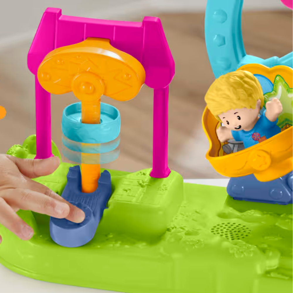 Fisher-Price Little People Carnival Playset With Ferris Wheel & Figures. Features a variety of cheerful figures, encouraging inclusivity and sparking creativity as children craft their own playful stories. HPP90 thumbnail