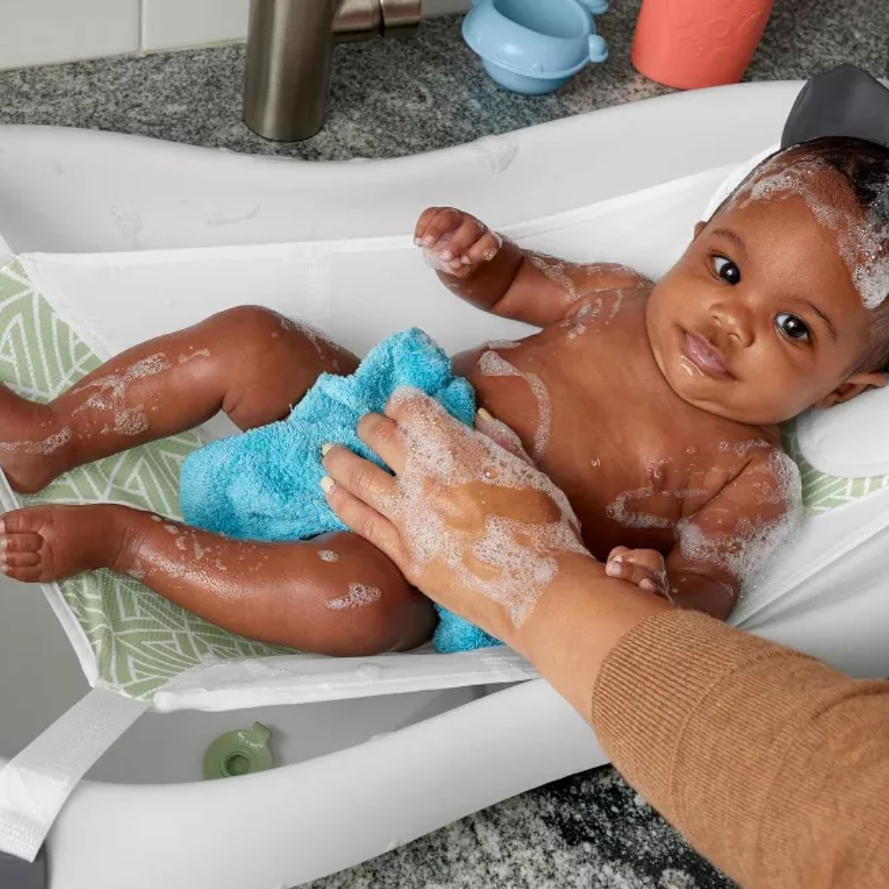 Fisher-Price Baby to Toddler Bath 4-in-1 Sling ‘n Seat Tub HNX51 thumbnail