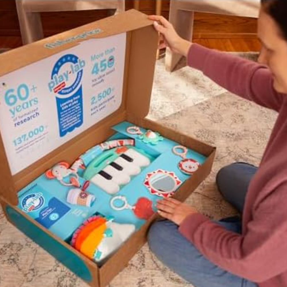 Fisher-Price Newborn Baby Kit Let’s Snuggle & Play Set HNT98 thumbnail