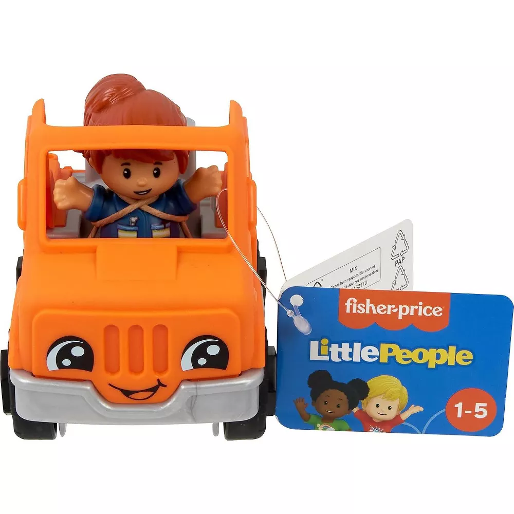 Fisher-Price Little People Toddler Toy Help and Go Tow Truck and Figure thumbnail