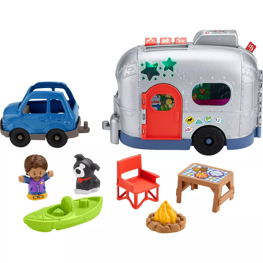 Fisher-Price Little People Light-Up Learning Camper Electronic Toy RV thumbnail