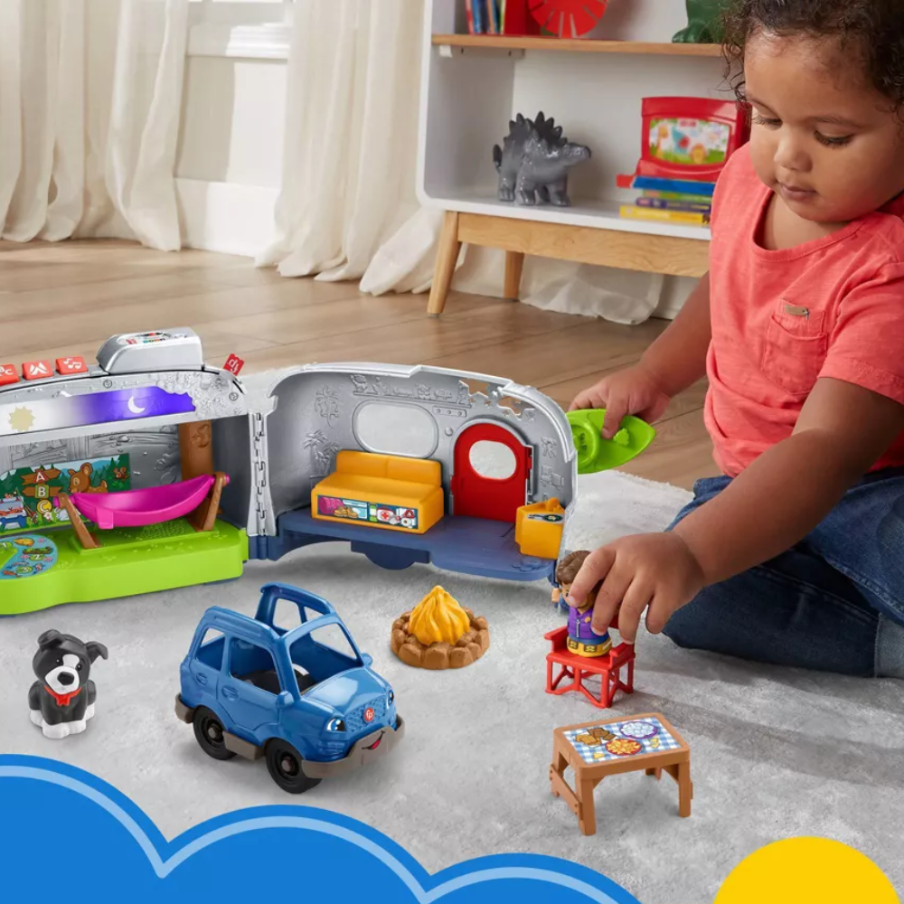 Fisher-Price Little People Light-Up Learning Camper Electronic Toy RV thumbnail
