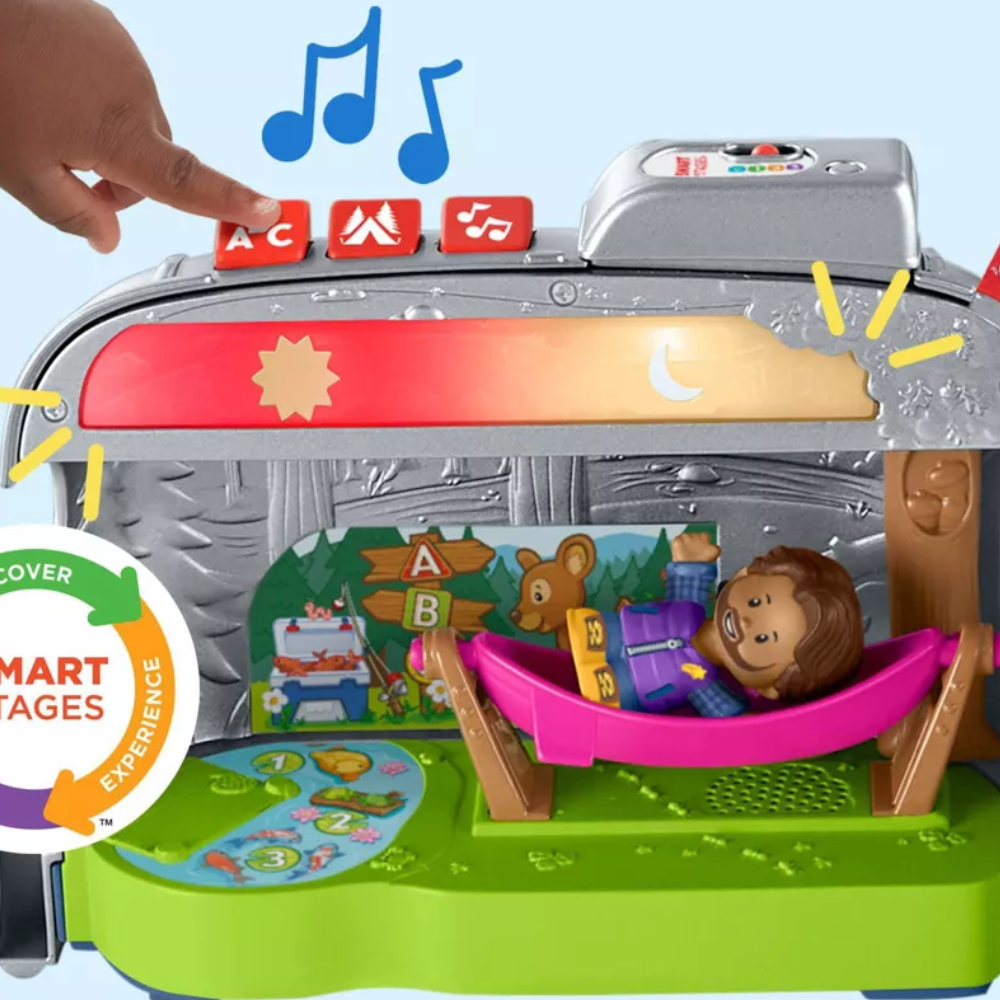 Fisher-Price Little People Light-Up Learning Camper Electronic Toy RV thumbnail